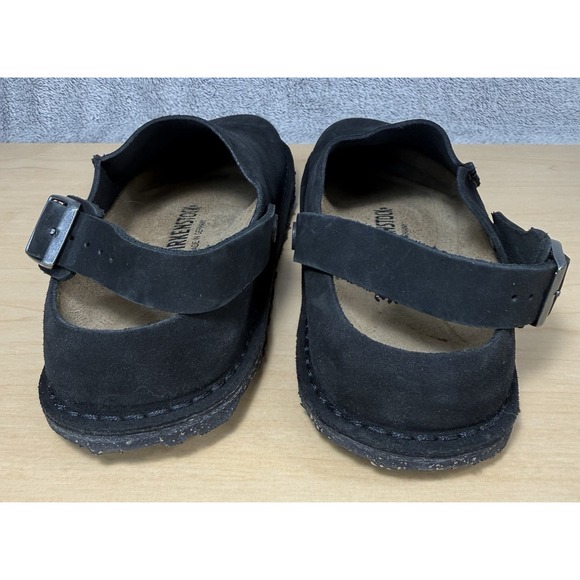 Birkenstock Lutry Premium Suede Suede Leather Black EU 39 US 8 - Picture 5 of 11